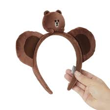 You can give them cute hair decorations. Buy Line Friends Brown Character Cute Plush Stuffed Animal Ears Headband Hairband For Girls Brown Online In Indonesia B0865zj76p