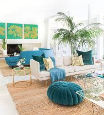 Carefree And Quirky Palm Springs Style Oasis Style At Home Turquoise Room Living Room Green Trendy Living Rooms