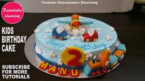 See more ideas about cake, cake designs, cupcake cakes. Car Aeroplane Train Whipped Cream Birthday Cake Design For Kids Homemade Fondant Decorating Youtube
