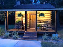 Cabins, rustic shelters & yurts; Log Cabin Rental Washington Arkansas Glamping Hub