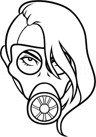 Fun, cute art for kids! How To Draw A Gas Mask Tattoo Step By Step Drawing Guide By Dawn Dragoart Com