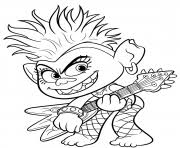 Coloring queen poppy trolls 2 world tour coloring page prismacolor. Trolls Coloring Pages To Print Trolls Printable