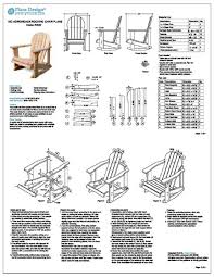 Child's rocker with arm chair plans. Kid Adirondack Rocking Chair Woodworking Project Plans Trace And Cut Odf22 753182758909 Ebay