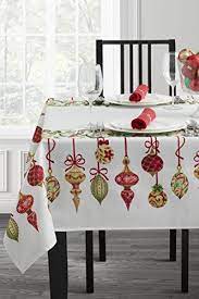 Benson Mills Christmas Village Fabric Printed Tablecloth Https Www Amazon Com Dp B078xgy126 Ref Cm S Christmas Table Cloth Fitted Table Cover Table Cloth
