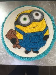 Order online minions cake for kids. Minion Bob Buttercream Cake Minion Birthday Cake Cartoon Cake Minion Birthday