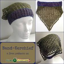 The pattern includes detailed photo tutorials and guidelines and a video on the stitch. Crochet Kerchief Headband Bandkerchief Stitches N Scraps