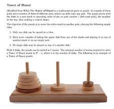 This itself wipes off the game�s simplicity and brings in the demand for. Tower Of Hanoi Modified From Wiki The Tower Of Chegg Com