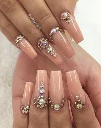 Pinterest Kiania Gem Nails Nails Design With Rhinestones Long Acrylic Nails