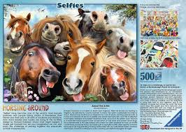 Maybe you would like to learn more about one of these? Ravensburger Selfies Horsing Around 500pc Jigsaw Puzzle Adult Puzzles Puzzles Products Uk Ravensburger Selfies Horsing Around 500pc Jigsaw Puzzle