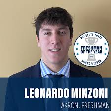 Outstanding Freshman of the Year] This year, Phi Delta Theta created new  awards that allowed chapters to recognize outstanding undergraduate members  in each class. There are many freshman (first-year student) members  throughout