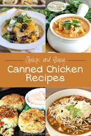 21 Delicious And Quick Canned Chicken Recipes Live Like You Are Rich Can Chicken Recipes Chicken Recipes Healthy Chicken Recipes