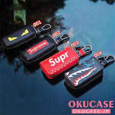 シュプリーム 車キーケース レディース フェンディ スマートキー 車の鍵 収納ケース 型押し supreme lv fendi supreme bags designer