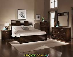 غرف نوم باركيه بني