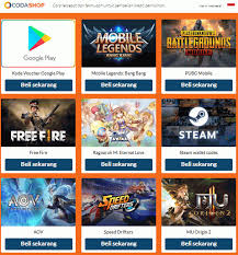 Di situs top up game ini kamu juga bisa menemukan game lain, seperti mobile legends hingga pubg. Coda Shop Mod