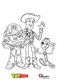 Woody and forky coloring pages. Buzz Lightyear Woody And Forky Coloring Page Cartoon Coloring Pages Coloring Pages Woody And Forky