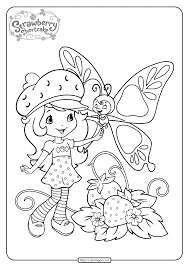 New free coloring pages stay creative at home with our latest. Free Printable Strawberry Shortcake Coloring Page 09