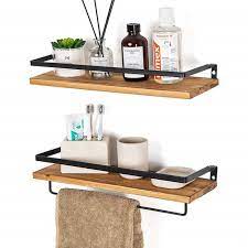 « la discrétion et la simplicité sont le signe absolu de l'élégance. Set 2 Pcs Etageres Murale En Bois Flottantes Pour Salon Chambre Bureau Ou Cuisine Marron Cdiscount Maison