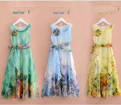 Teenage Girls Sundress Chiffon Dress Girl Foral Summer Beach Bohemian Dresses Girls Clothes Maxi Dress Girls Sundress Bohemian Beach Dress Girls Dresses Summer