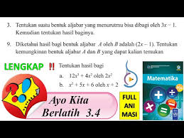 Maybe you would like to learn more about one of these? Lengkap Ayo Kita Berlatih 3 4 No 123456789 Kelas 7 Smp Mts Semester 1 Aljabar Mtk Paket Bse Hal 231 Youtube