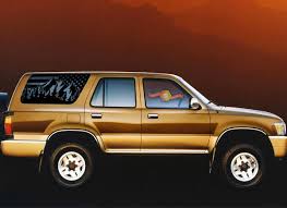 The most accurate 1990 toyota 4runners mpg estimates based on real world results of 178 thousand miles driven in 24 toyota 4runners. Toyota 4runner Mountain Scene Usa Flag Decals Fits Rear Window 1990 1995