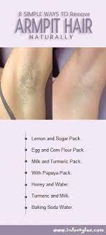 Use any of them to remove hair easily from your underarms. How To Get Rid Of Unwanted Underarm Hair Health Care Remove Armpit Hair Underarm Hair Unwanted Hair Growth