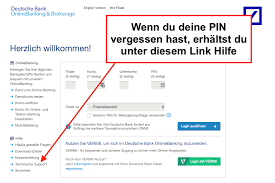 Login screen appears upon successful login. Deutsche Bank Online Banking Login Direkt Zum Banking Login