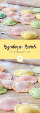 Bunte Regenbogen Ravioli Rezept Ravioli Ravioli Selber Machen Lebensmittel Essen