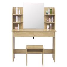 We did not find results for: Woltu Dressing Table Oak With A Large Mirror Makeup Vanity Table Bedroom Dresser Set With Dressing Stool 2 Drawers 4 Shelves For Ample Storage Mb6044ei Buy Online In Belize At