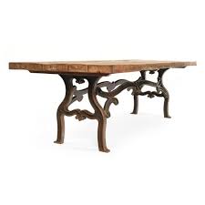 47.3 wide coffee table hard fumed solid oak black cast iron legs rounded edges. Wooden Table With Cast Iron Legs 1920s For Sale At Pamono