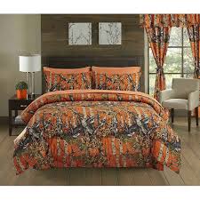 Check spelling or type a new query. Regal Comfort The Woods Orange Camouflage Queen 4 Piece Premium Luxury Comforter Bed Skirt And 2
