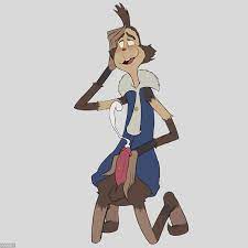 2017 4 fingers anthro ball tuft balls biped blue eyes blush  bottomless brown balls brown fur brown hair brown nose buckteeth cheek tuft  clothed clothing crazedg cum cumshot dr