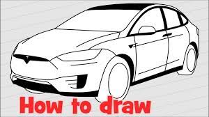 The images that existed in tesla model x drawing easy are consisting of best images and high vibes pictures. How To Draw A Car Tesla Model X Youtube