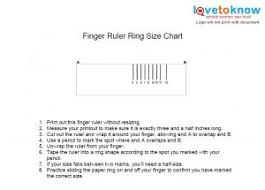 Printable Ring Size Chart Lovetoknow