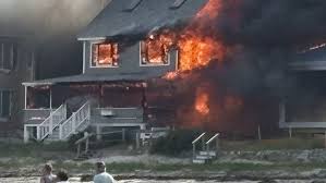 1 injured after propane tank fuels massive fire at Wells beach house