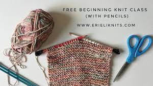This is an attempt to show the the first pic shows the knit side, and the second pic shows the purl side. Learn To Knit With Pencils Youtube