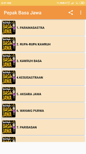 Terlengkap, mulai pembahasan paramasastra, kesusastraan, aksara jawa, wayang purwa, paribasan. Buku Pepak Bahasa Jawa Lengkap Offline For Android Apk Download