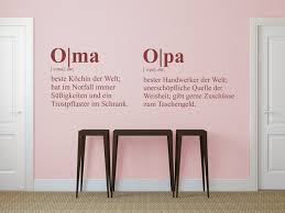 Wandtattoo Für Die Großeltern Oma Und Opa Beschenken