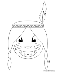 Native american head coloring pages - Hellokids.com