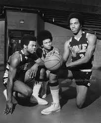 Louisville Male High S Darrell Griffith Right Posed With Teammates Bobby Turner Center And Jeff Mack I Ncaa Championship Kentucky Sports National Champions