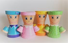 Little Miss Clay Pot People Terracotta Planter Etsy In 2020 Clay Pot People Painted Plant Pots Clay Pots