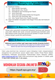 Justeru, pemohon dinasihatkan untuk mengemaskini pendaftaran pekerjaan dalam perkhidmatan awam dan menghantar semula permohonan. Suruhanjaya Perkhidmatan Awam Malaysia Spa à¹‚à¸žà¸ªà¸• Facebook