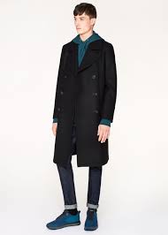 As time passed by, this eternal clothing piece has evolved gracefully. Men S Black Wool Cashmere Double Breasted Overcoat By Paul Smith Thread