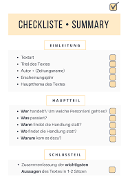 Aufsatz, band 223) vorgangsbeschreibung schreiben in der grundschule. Summary Schreiben Schritt Fur Schritt Anleitung Und Tipps