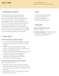 Senior Java Developer Resume Example + Work History