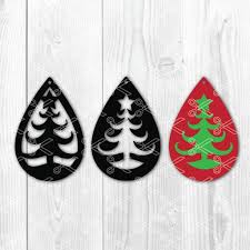 Download Christmas Tree Star Tear Drop Earrings Svg And Dxf Cut Files Yellowimages Mockups