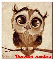Buenas Noches Buhos De Historieta Ojos De Buho Ilustraciones De Buho