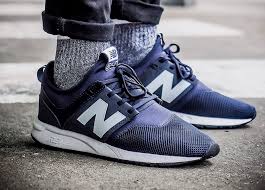 Chaussure homme semi cuir bleu. New Balance Mrl247rb Classic Navy Bleu Marine Chaussures Homme Basket Homme Chaussures Et Chaussettes