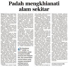 Kepentingan dalam menjaga alam sekitar. Padah Mengkhianati Alam Sekitar Fakulti Pengajian Alam Sekitar