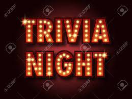Team trivia ® has been providing entertainment for bars & restaurants around the united states for over 30 years! Trivia Night Announcement Poster Vintage Styled Light Bulb Box Letters Shining On Dark Background Questions Team Game For Intelligent People Vector Illustration Glowing Electric Sign In Retro Style Royalty Free Cliparts Vectors