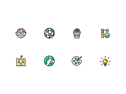 Each artist has a link. Trivia Category Icons By Pat Johnson On Dribbble